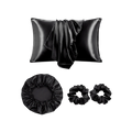 Silk Satin Trio Set ( Bonnet + Pillowcase + 2 Scrunchies)