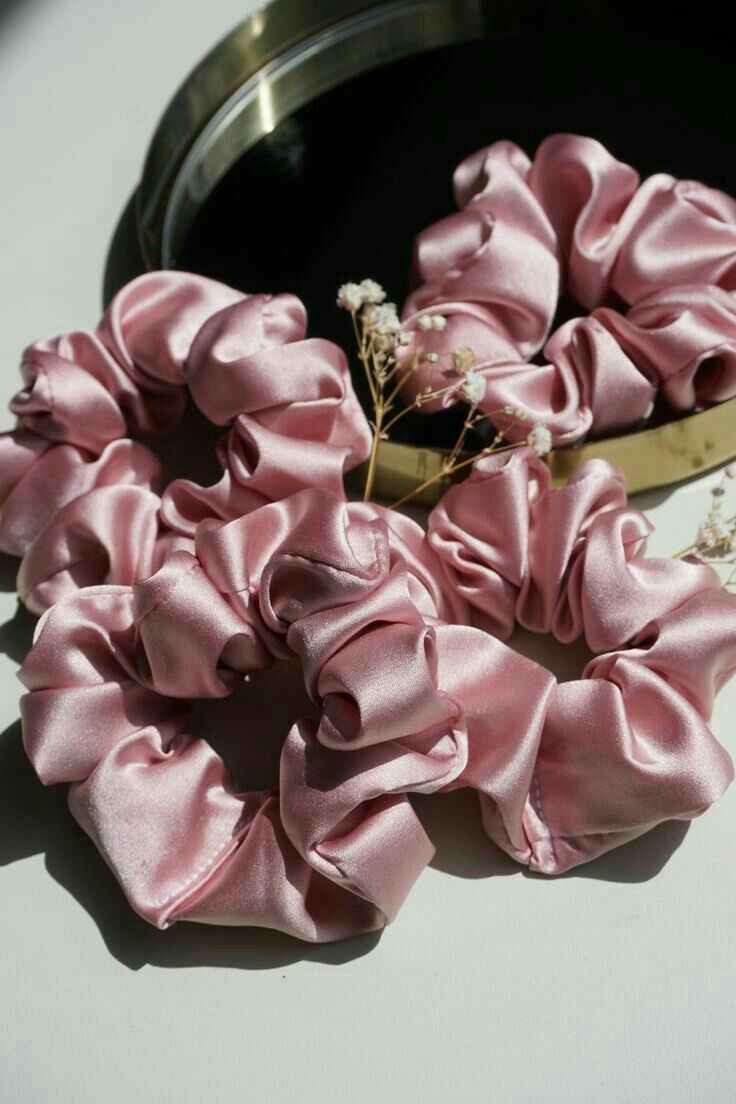 Silk Satin Scrunchies ( Duo Set )