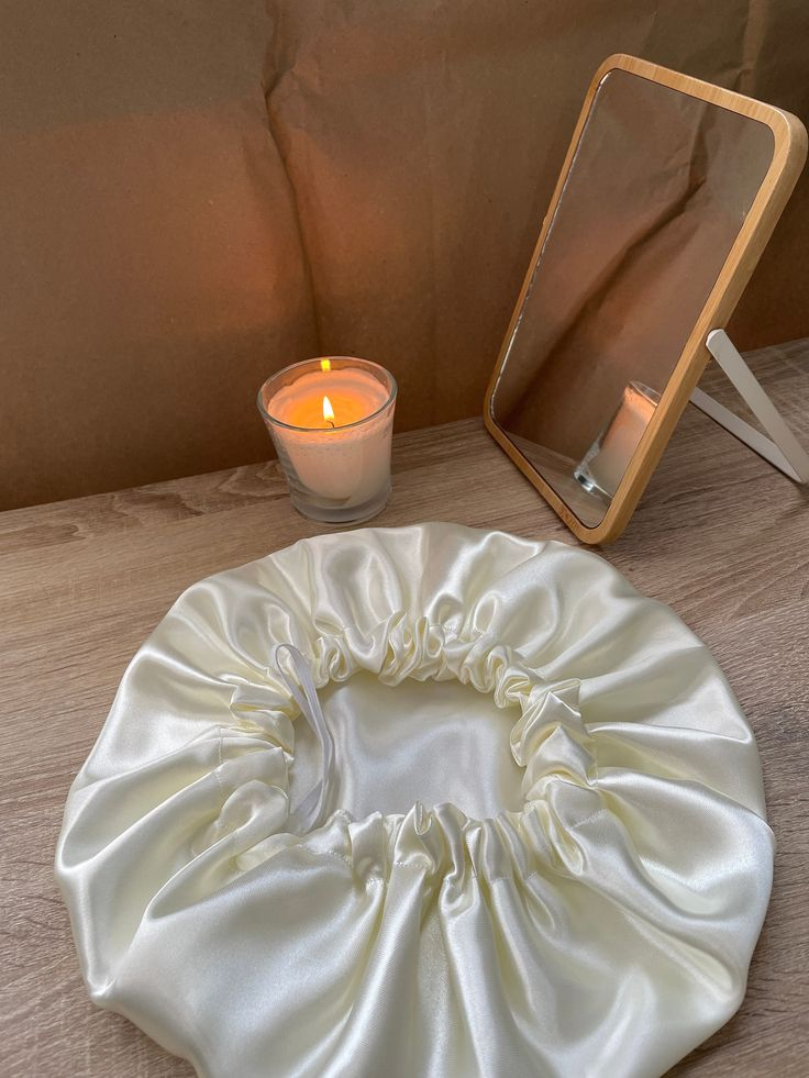 Silk Satin Bonnet ( Double Face)