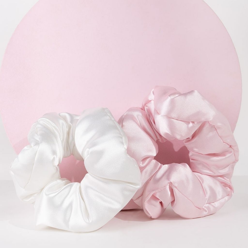 Silk Satin Scrunchies ( Duo Set )