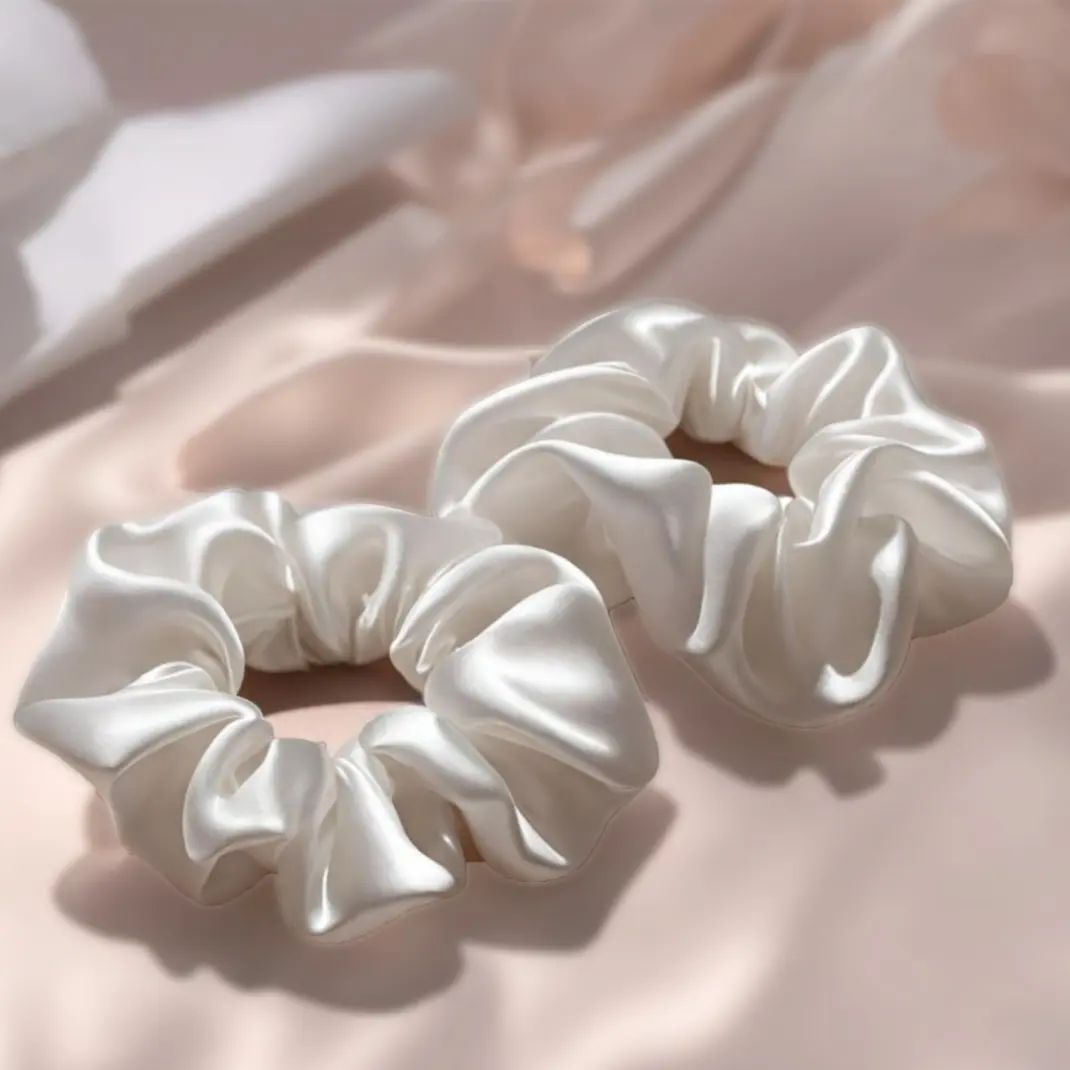 Silk Satin Scrunchies ( Duo Set )